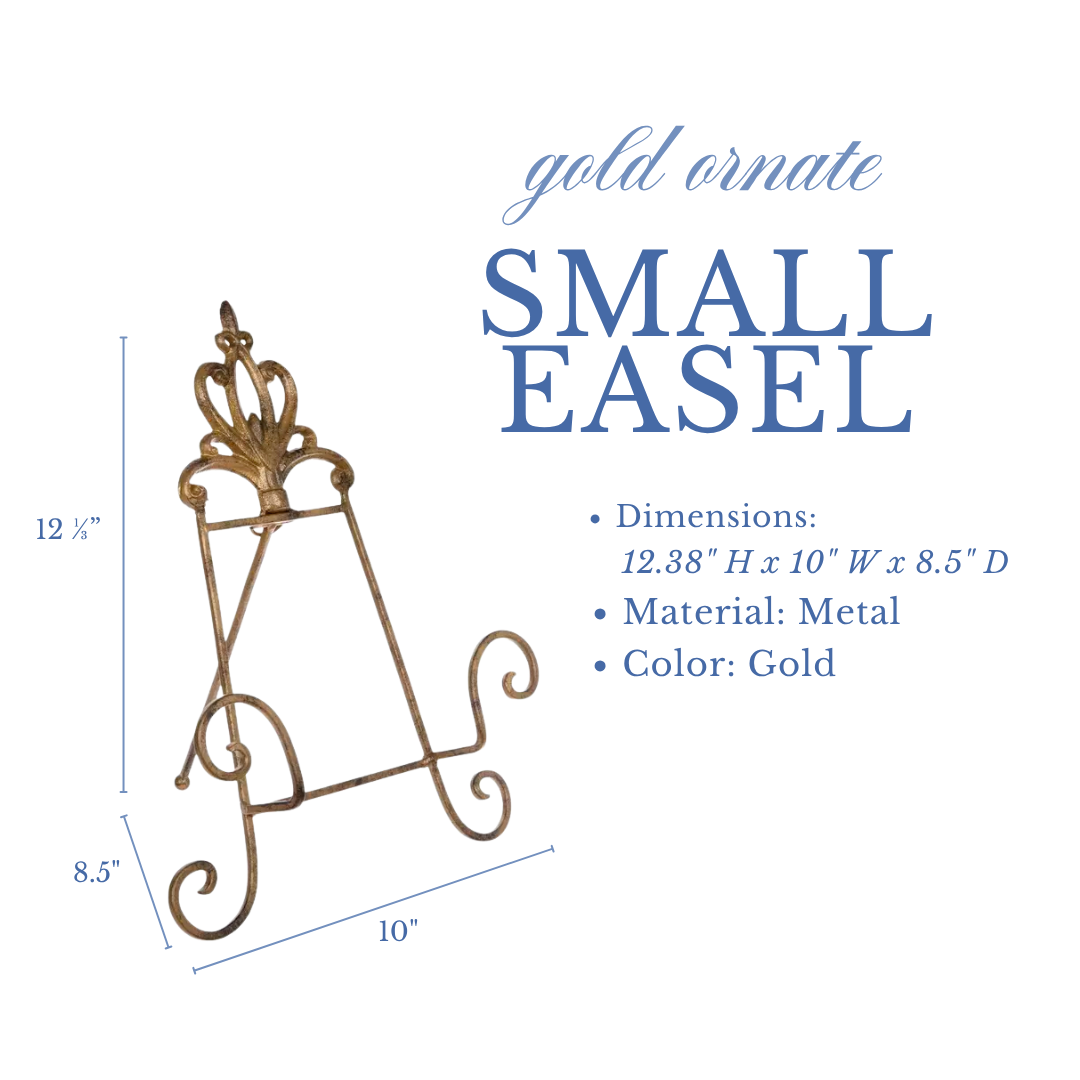 Ornate Gold Small Easel