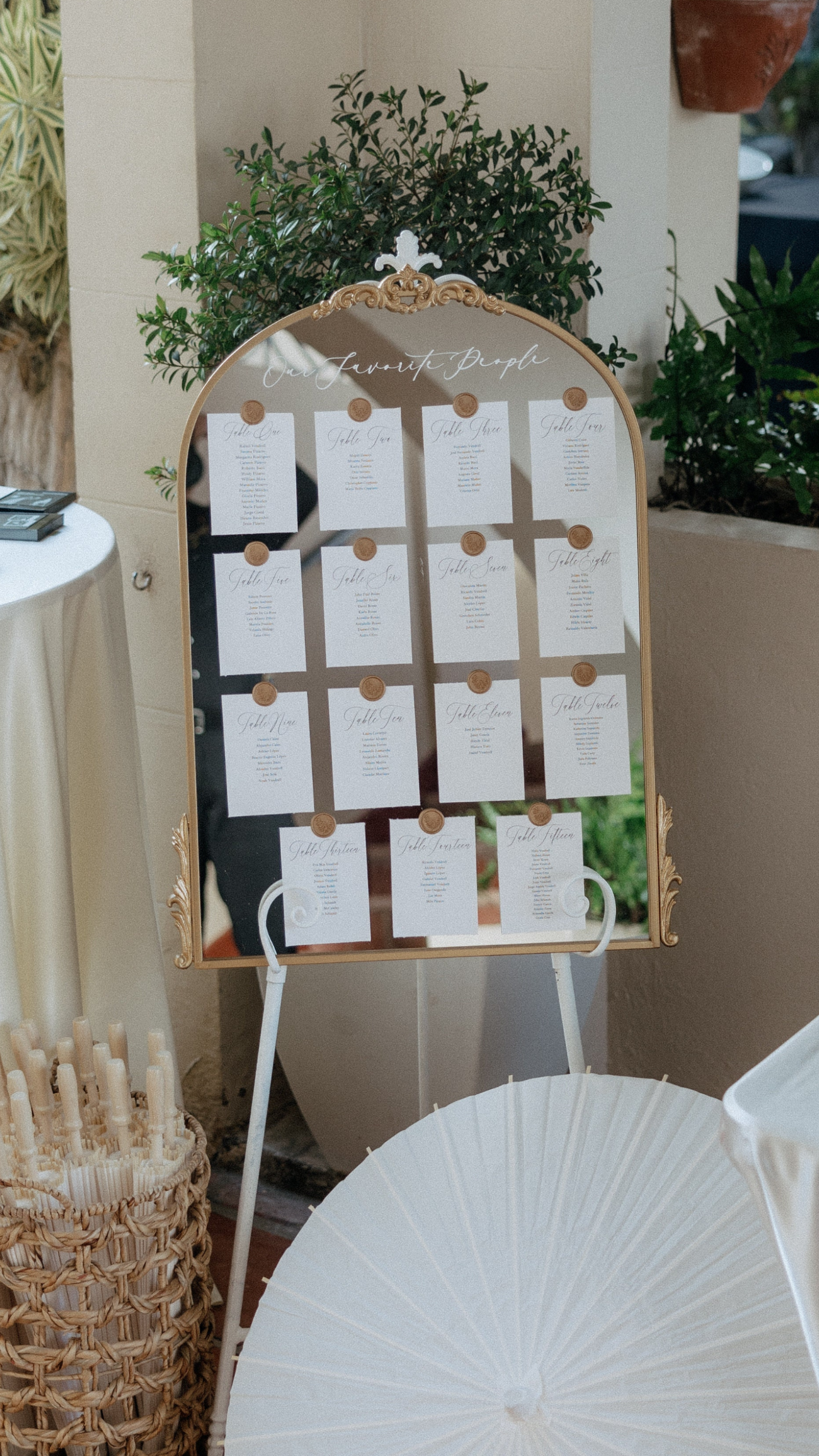 Seating Chart for Wedding | Wedding Seating Chart Ideas | Wedding Mirror