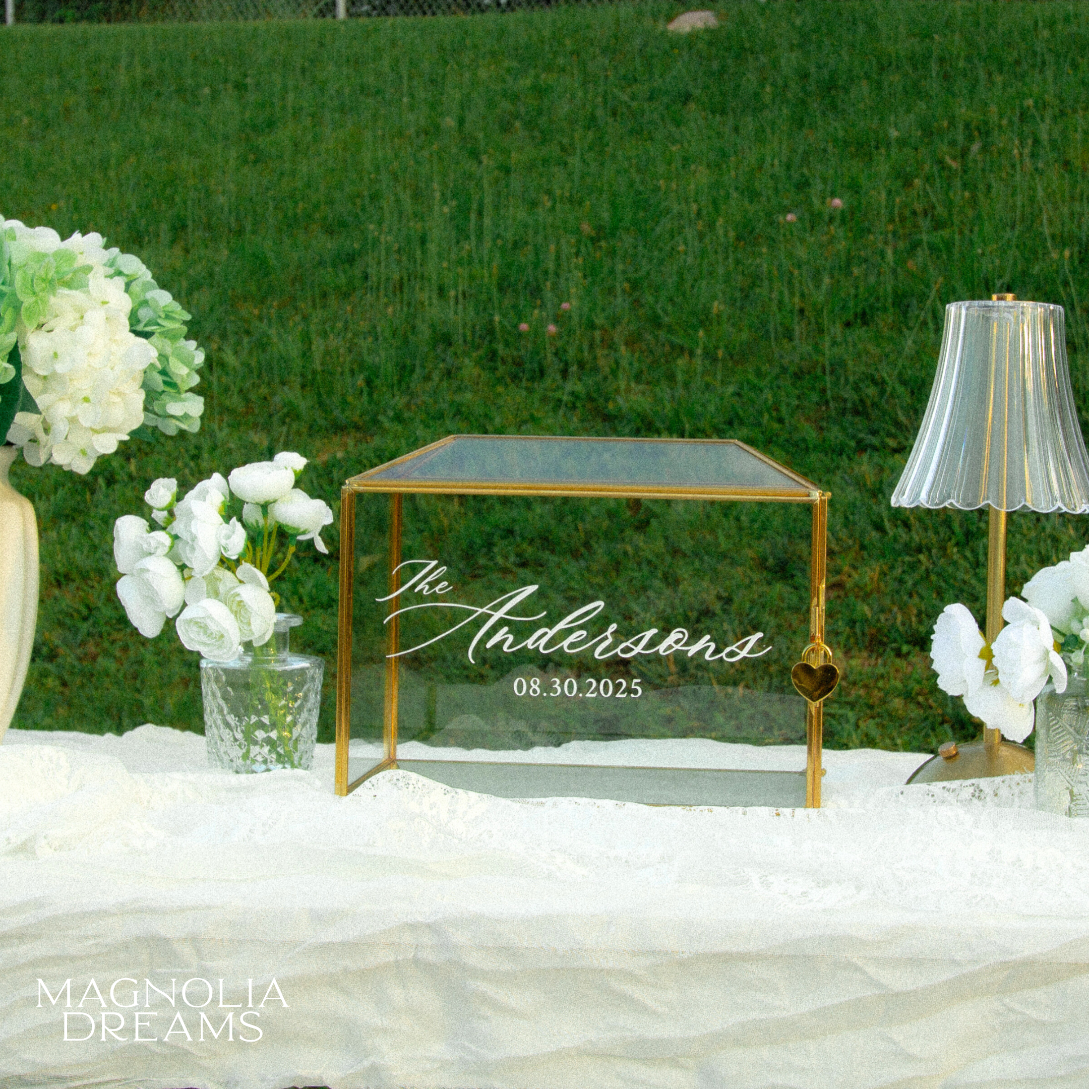 Personalized Wedding Card Box