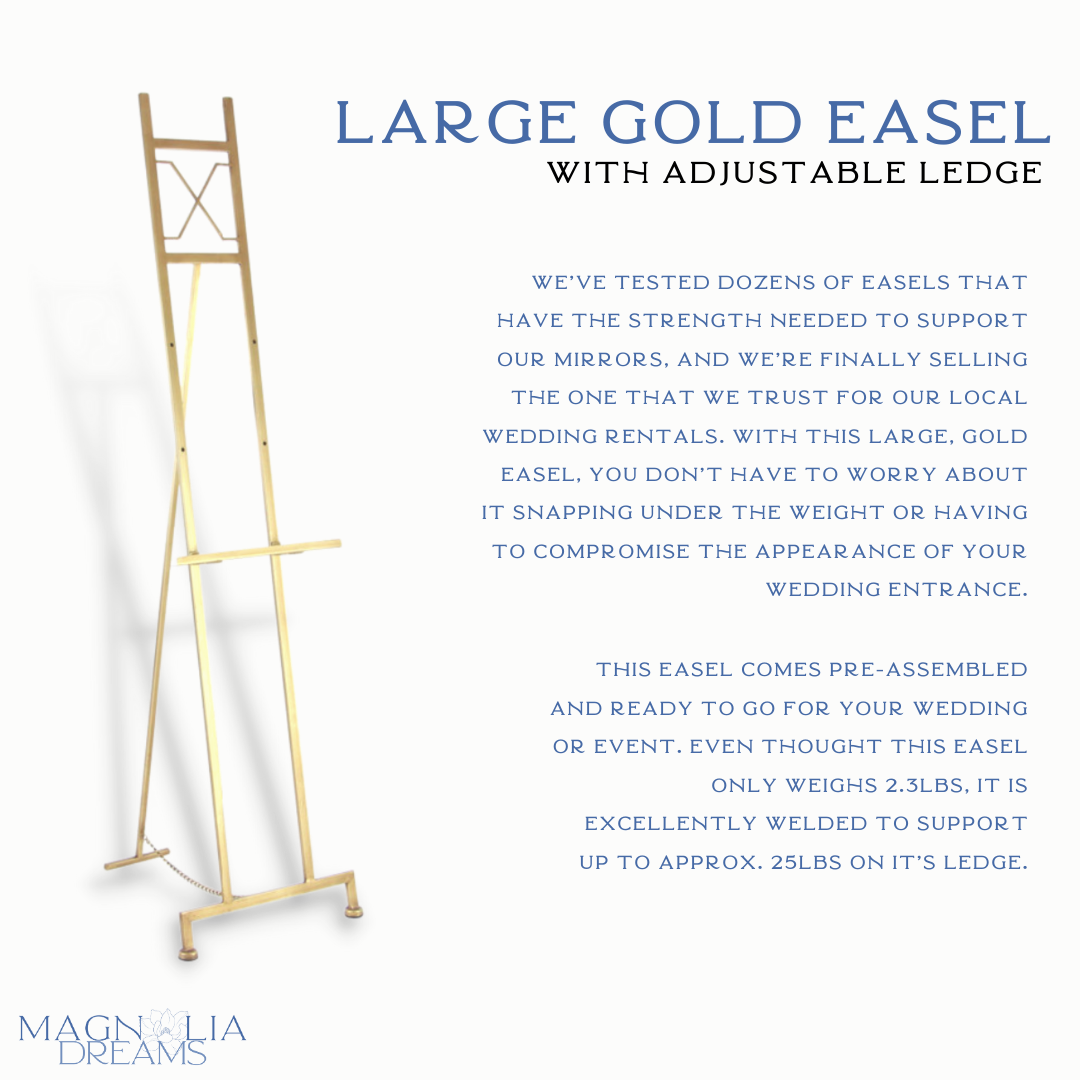 Large Gold Easel
