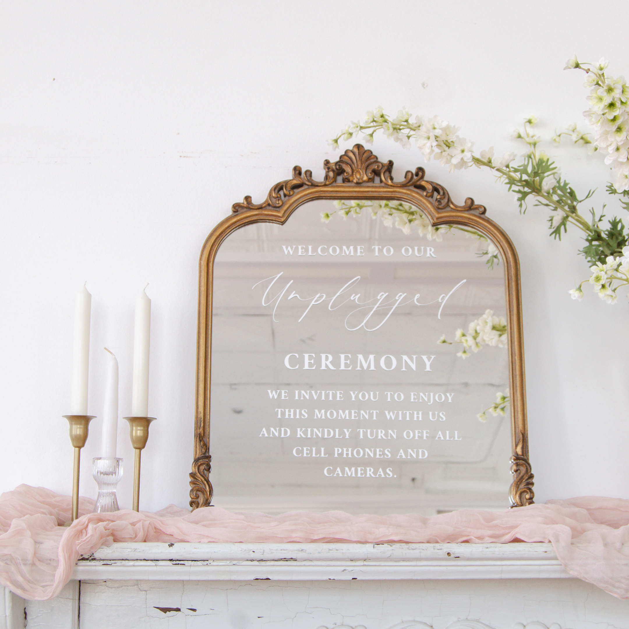 Unplugged Ceremony Signs | Phone Free Wedding Sign