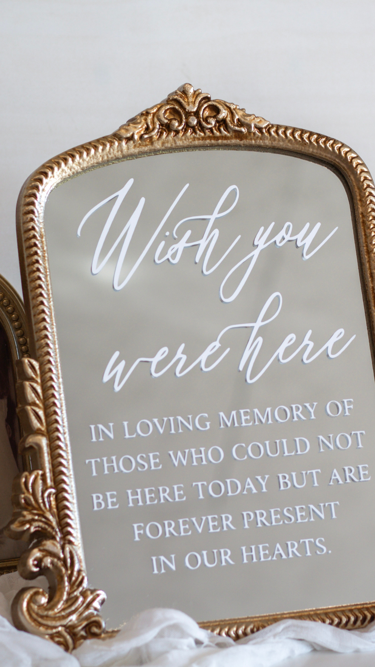 Wish You Were Here - Wedding Memorial Sign