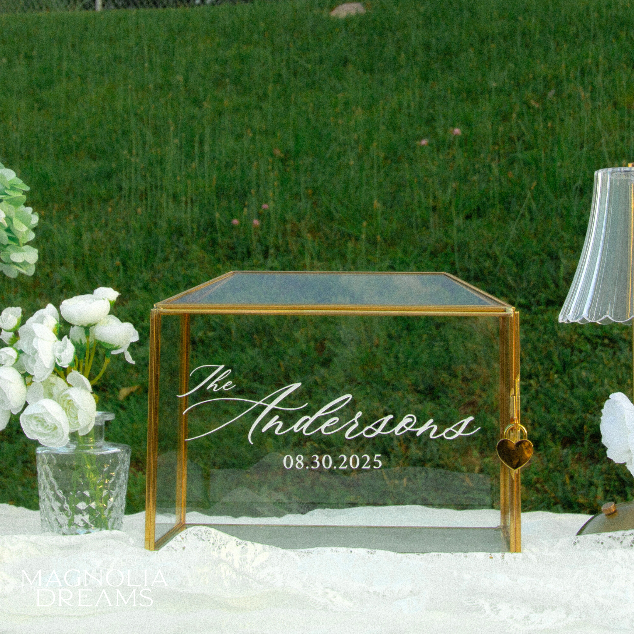 Personalized Wedding Card Box