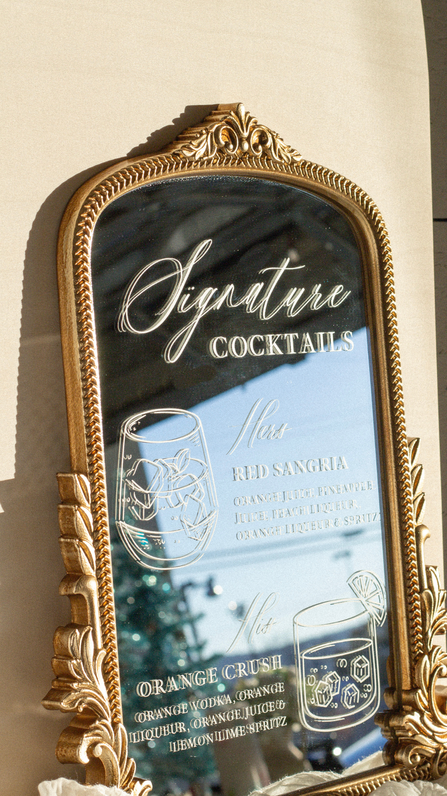 Small Cocktail Mirror