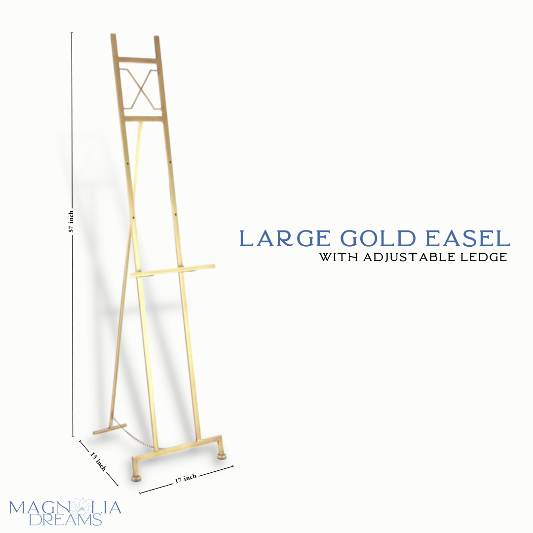 Large Gold Easel