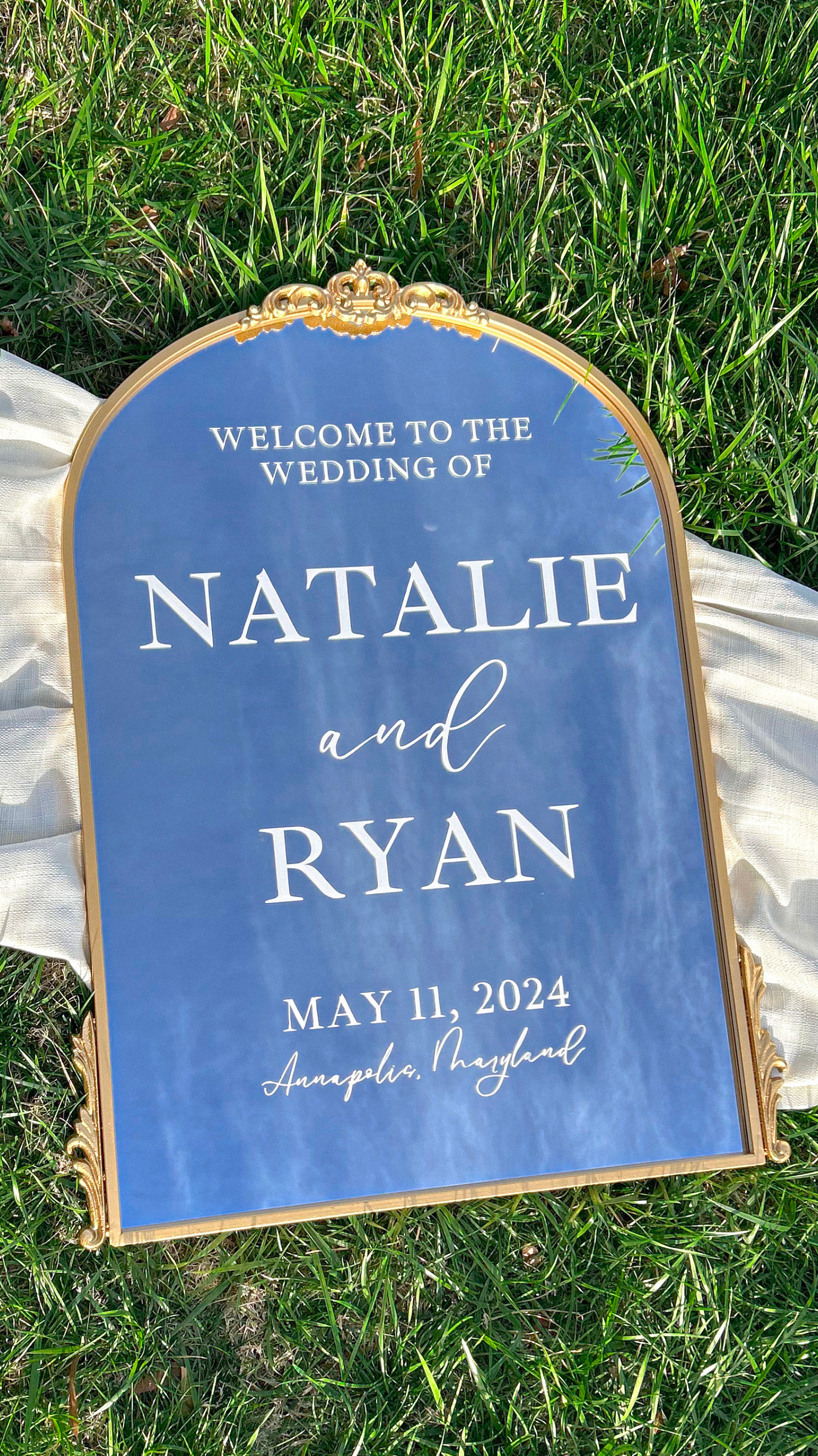 Wedding Welcome Mirror - Classic