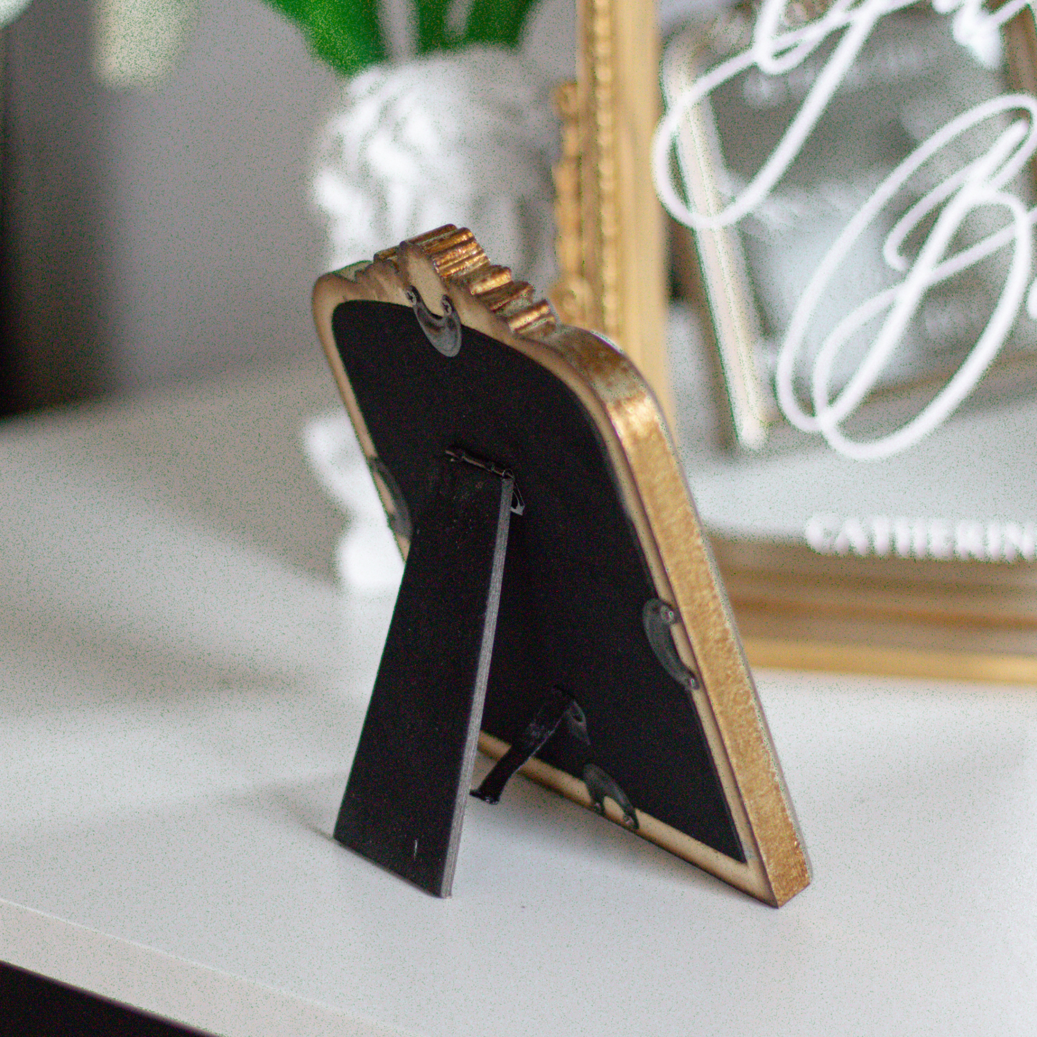 In loving memory wedding sign with customizable name and design, featuring a stand for display at weddings.