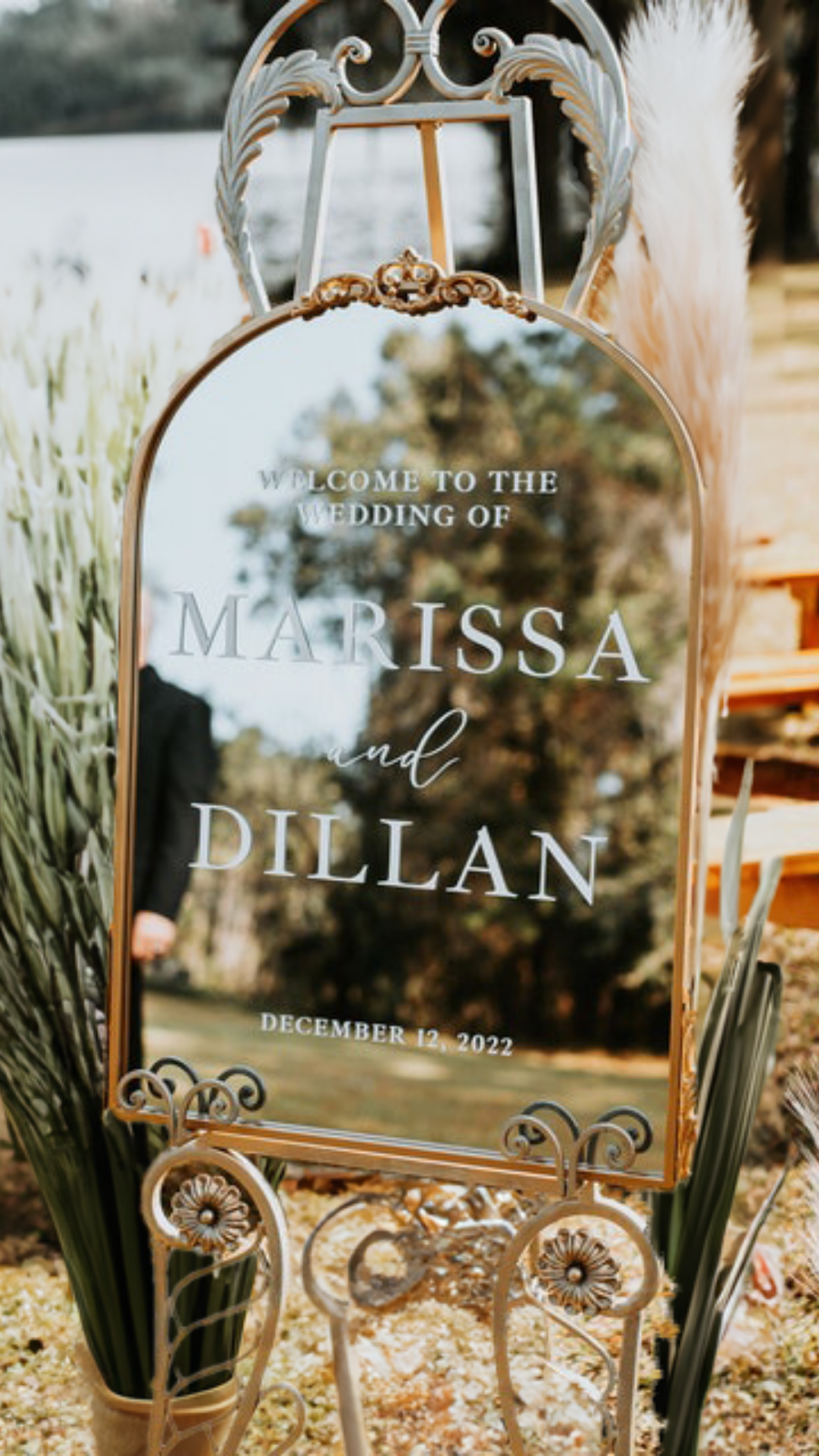 Wedding Welcome Mirror - Classic