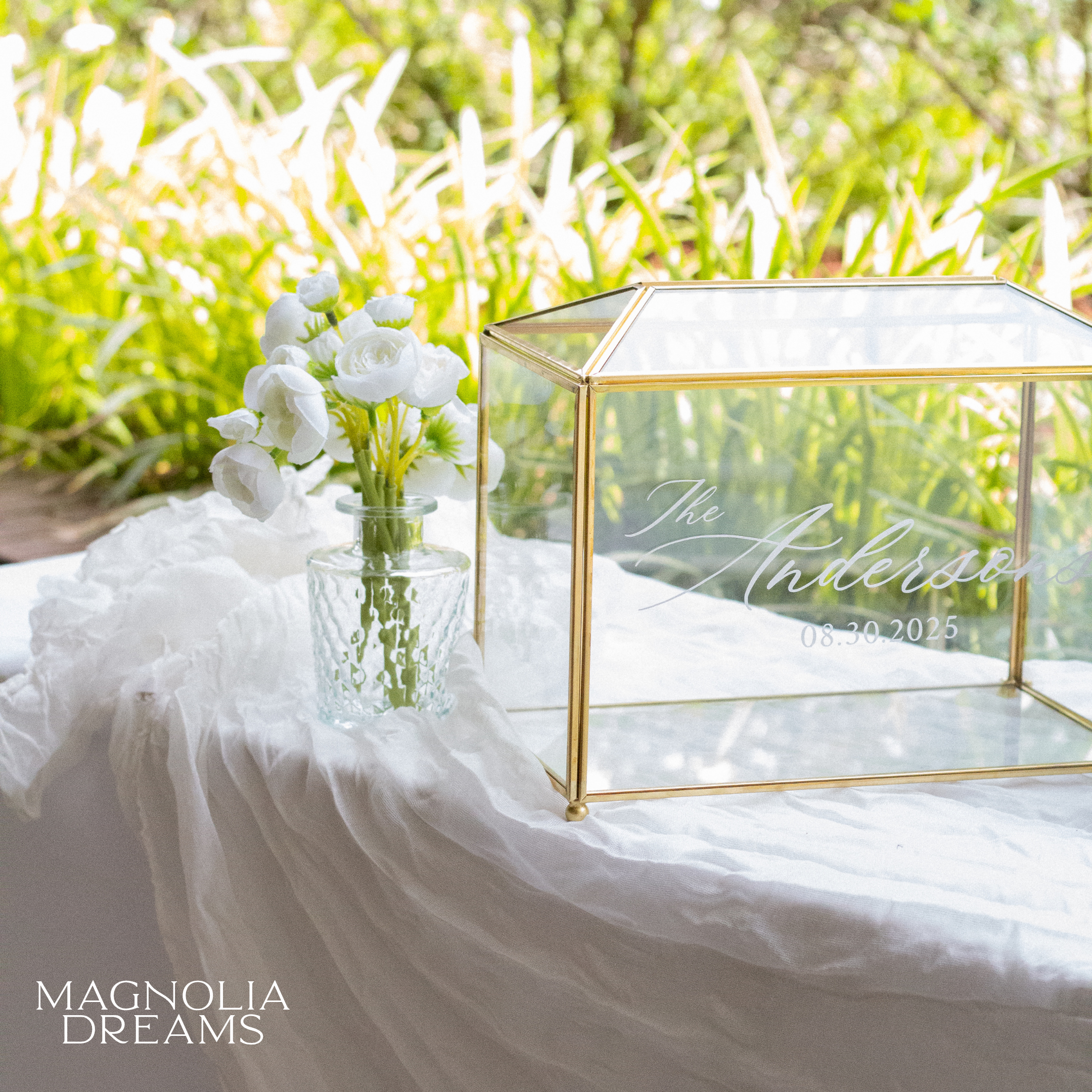 Personalized Wedding Card Box