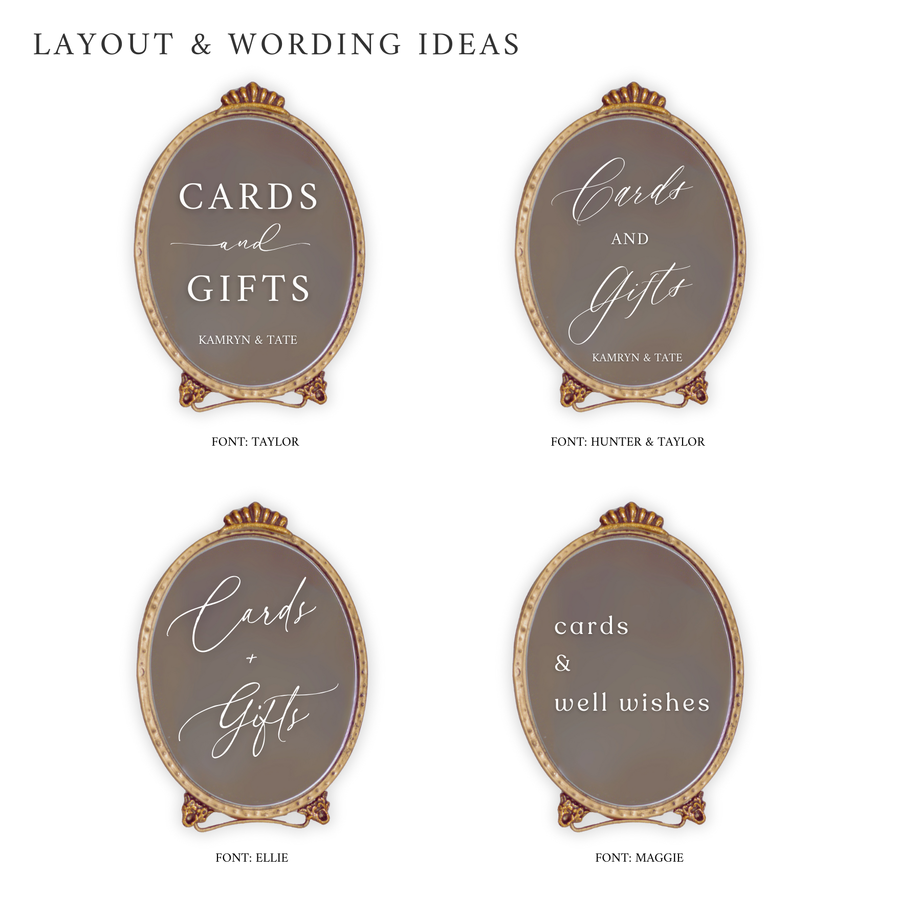 Cards and Gifts Sign