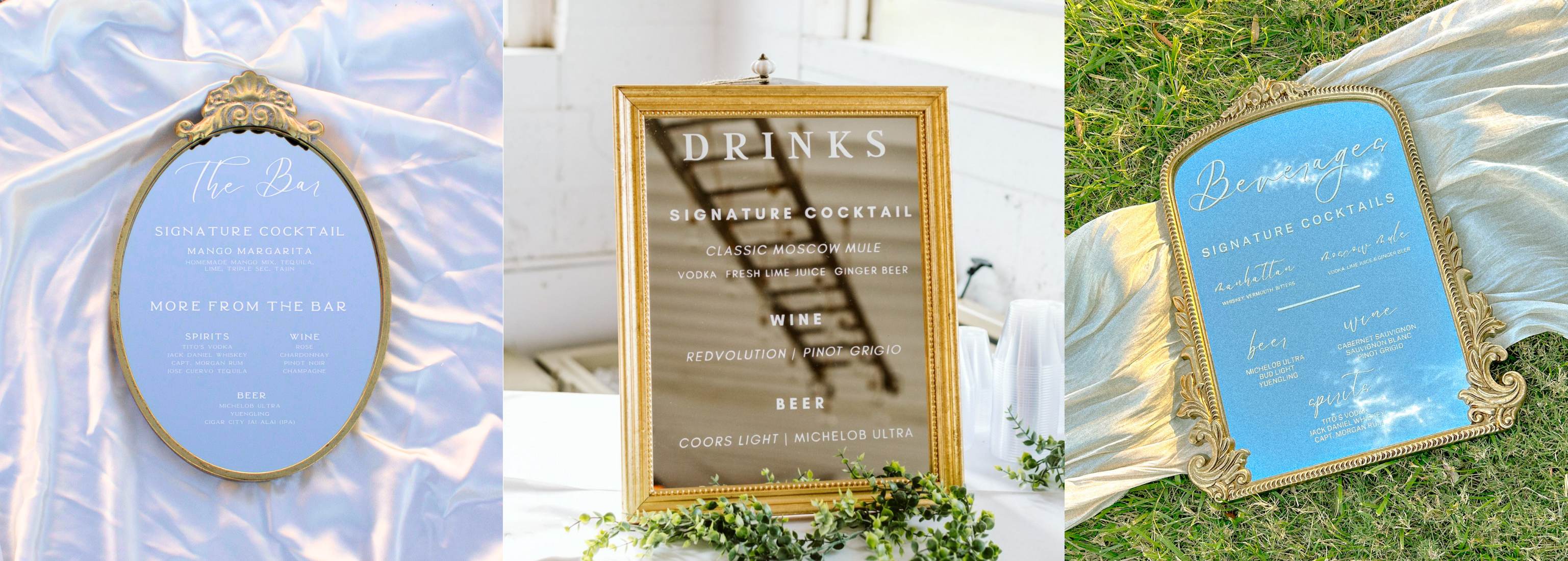 Wedding Menus