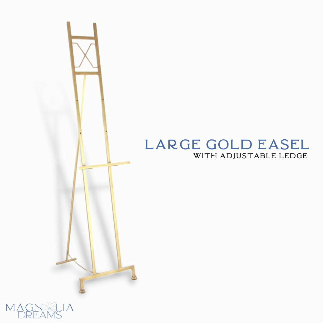 Large Gold Easel