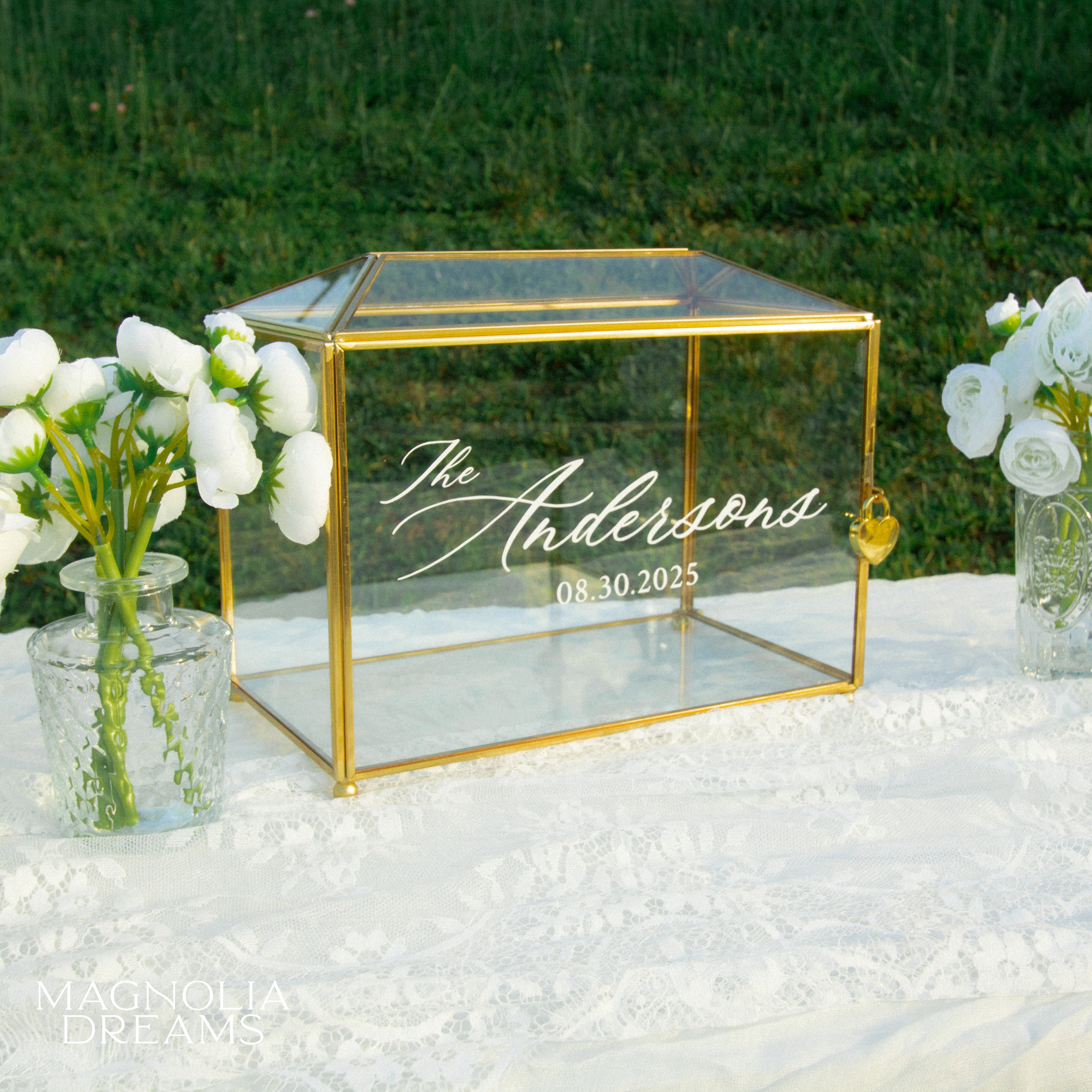 Personalized Wedding Card Box