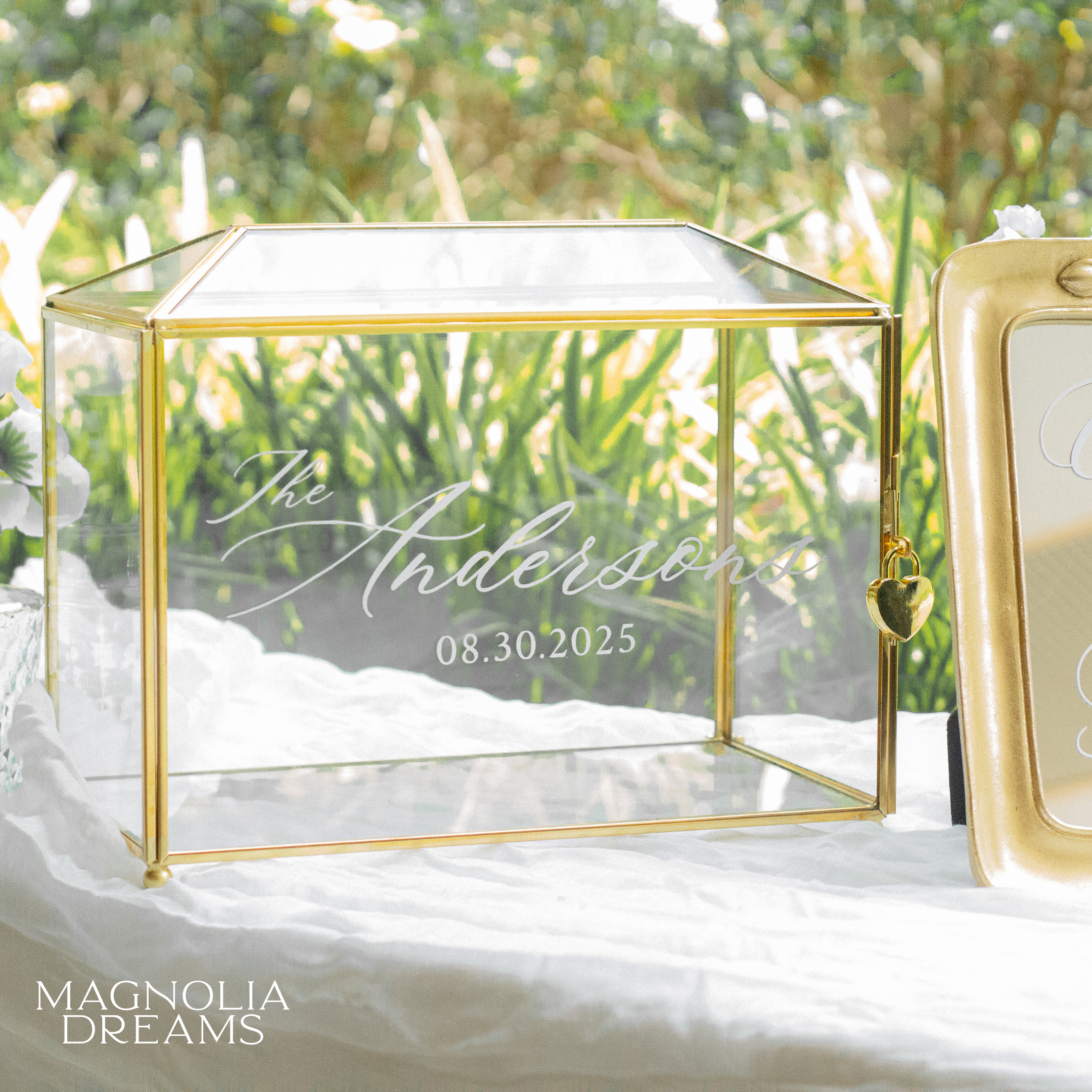 Personalized Wedding Card Box