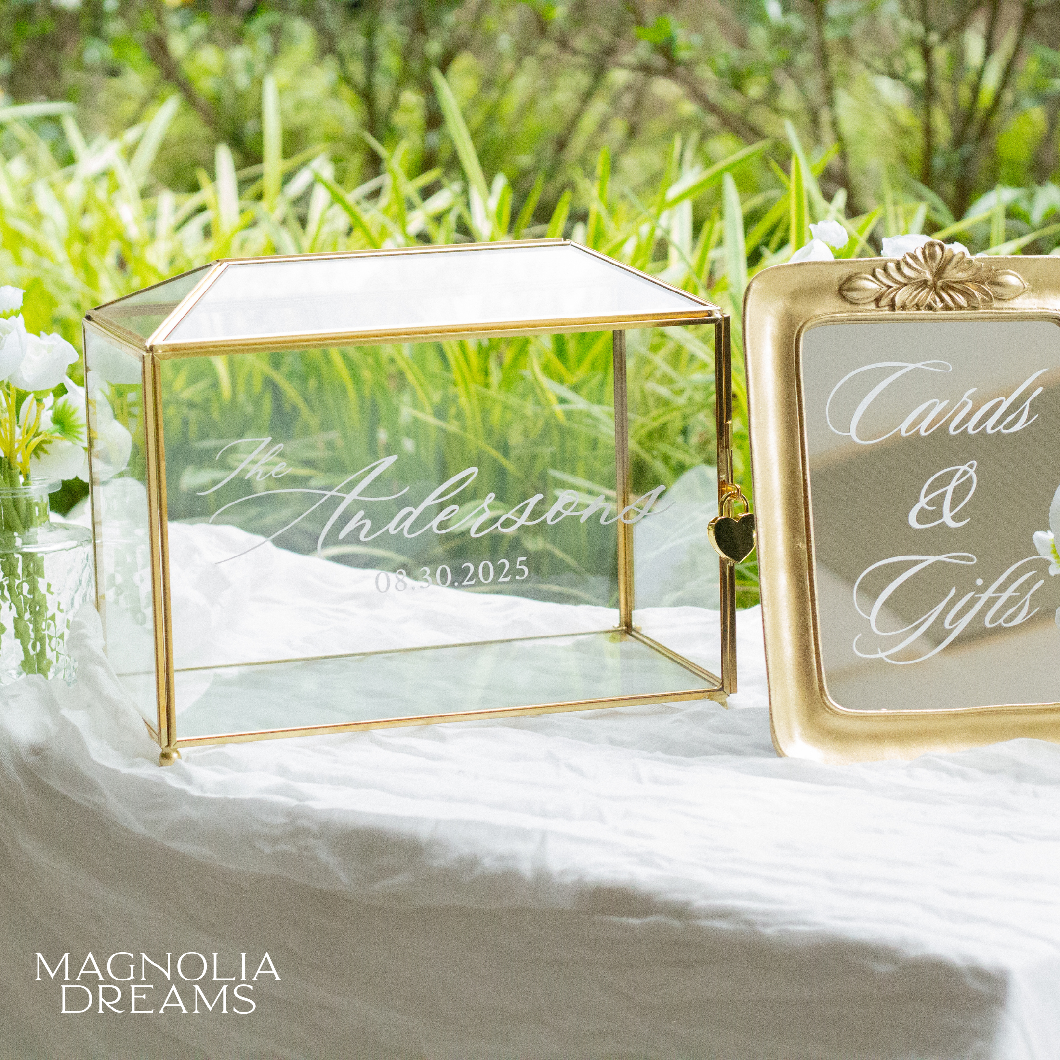 Personalized Wedding Card Box