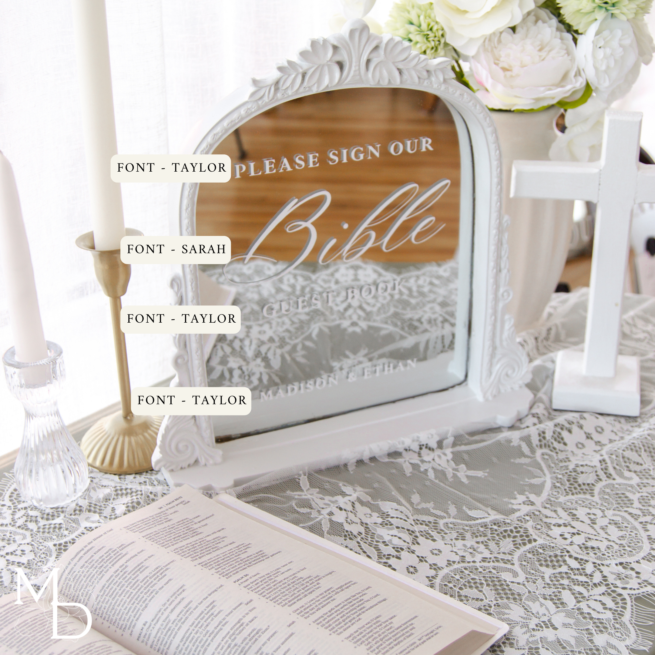 Bible Guest Book Sign