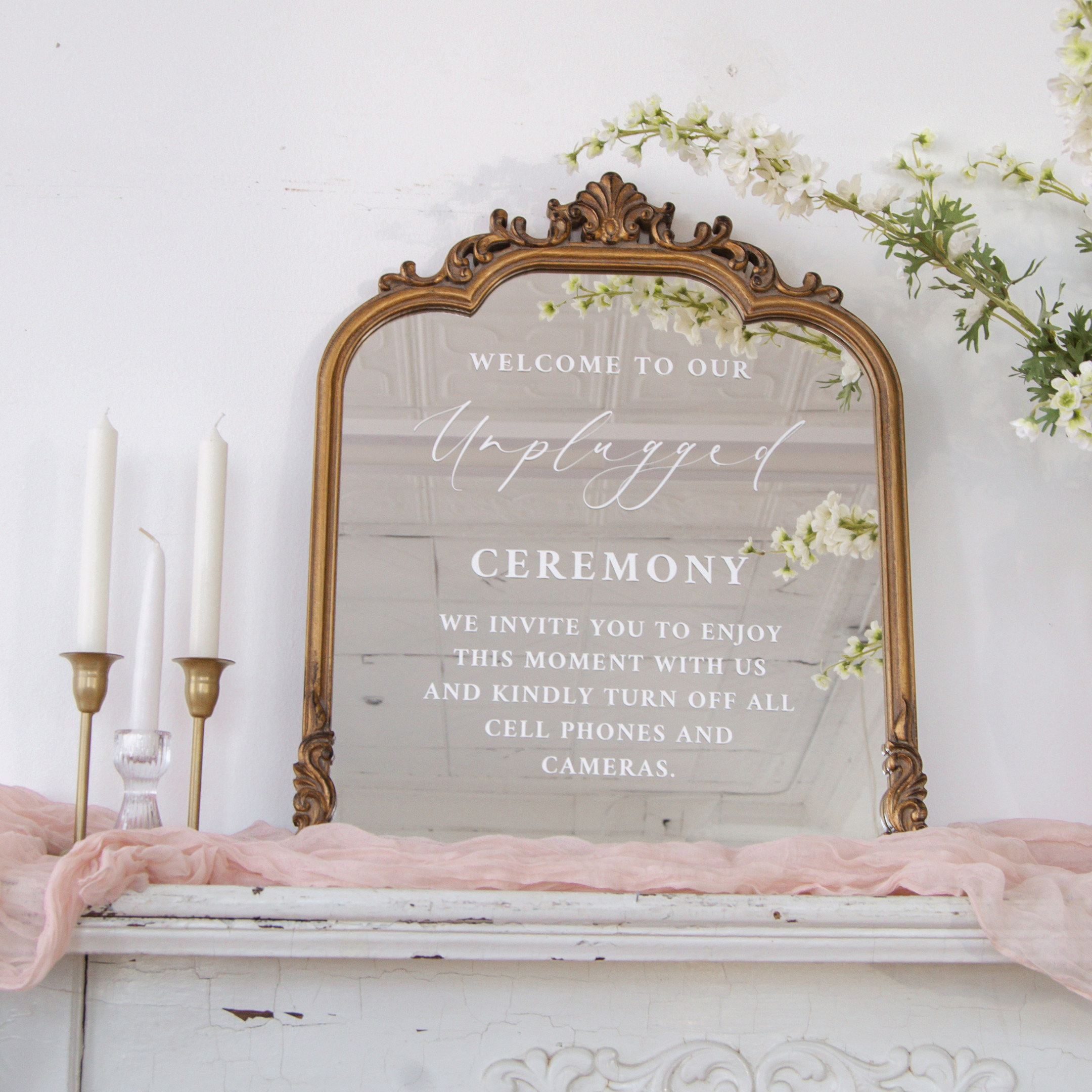 Unplugged Ceremony Signs | Phone Free Wedding Sign