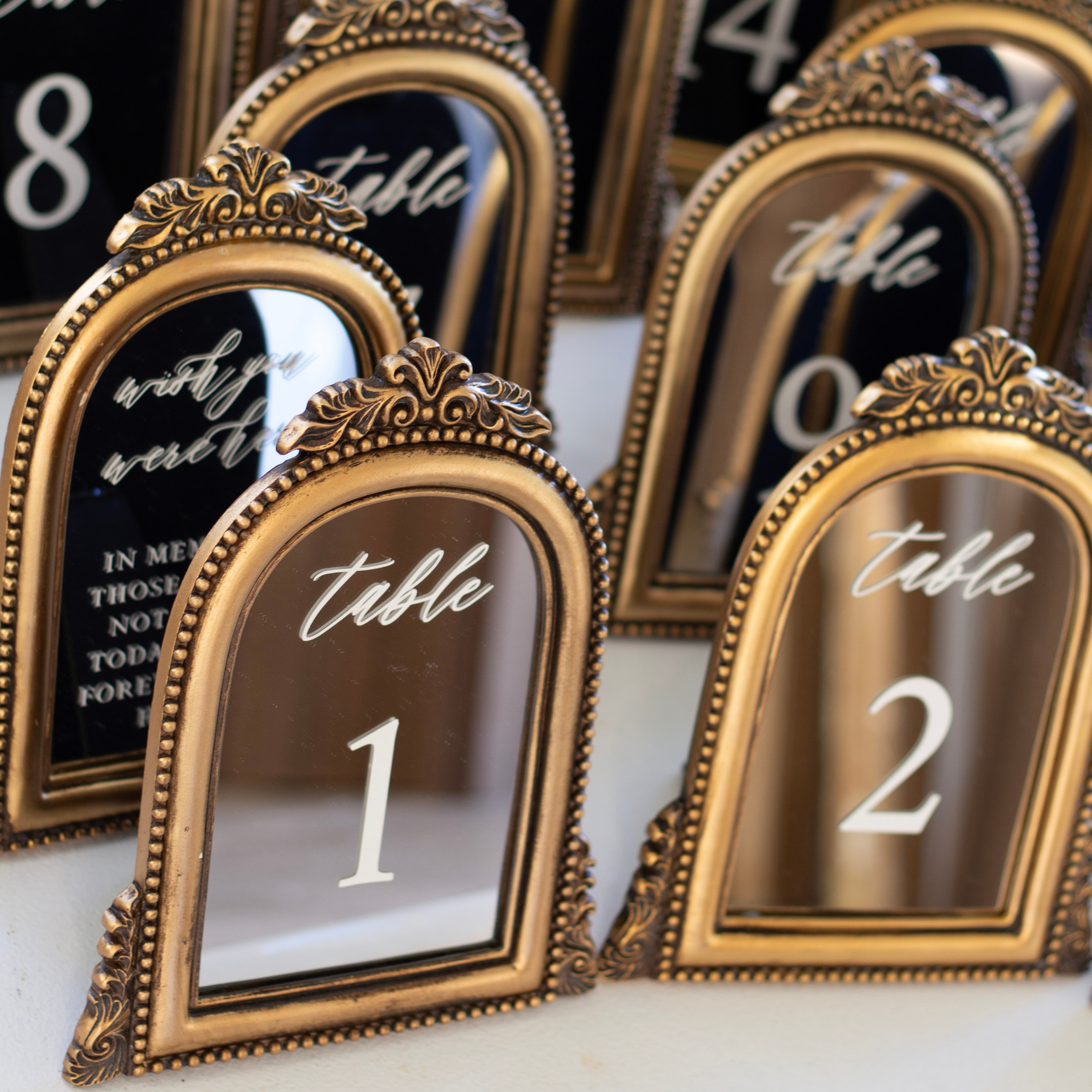 Mirror Table Numbers, Wedding Table Numbers, Wedding Table Decor, Seating Assignments, Reception Decor, Seating Arrangements, Custom Wedding Signage, Wedding Ceremony Signs, Wedding Reception Signs, Wedding Signs, Wedding Mirrors