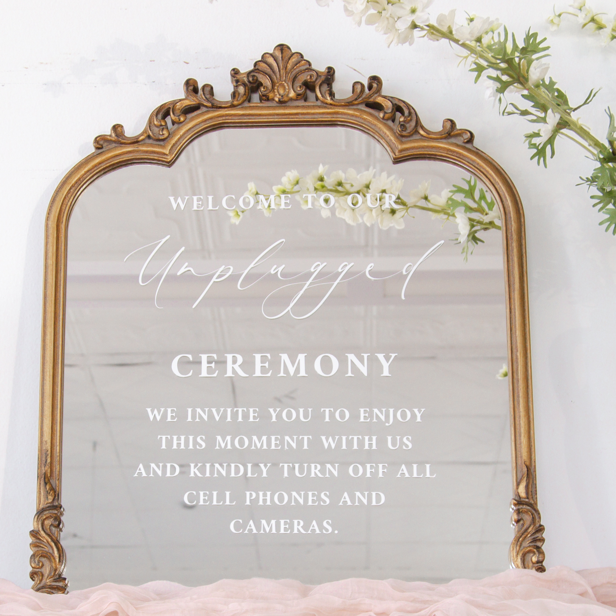 Unplugged Ceremony Signs | Phone Free Wedding Sign