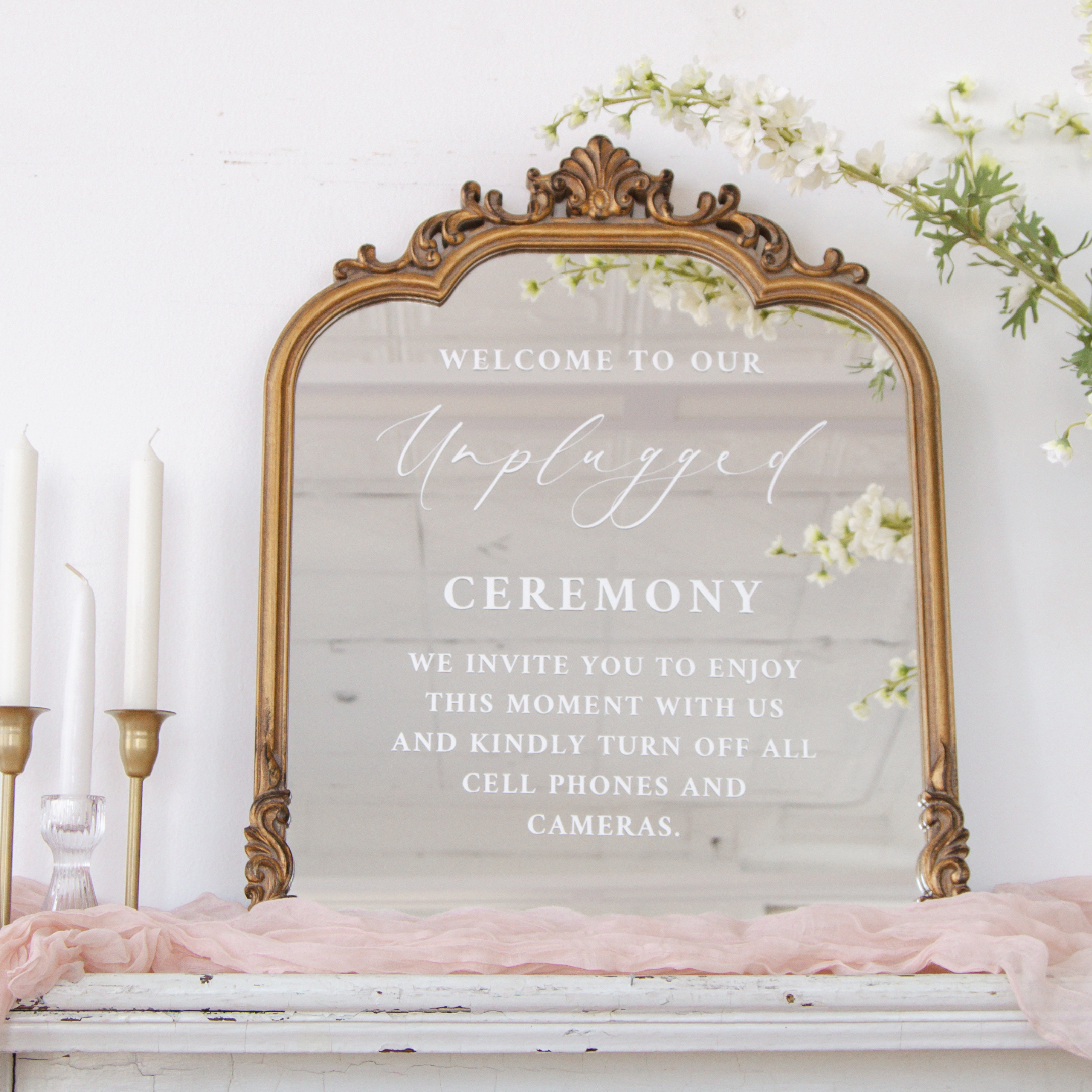 Unplugged Ceremony Signs | Phone Free Wedding Sign