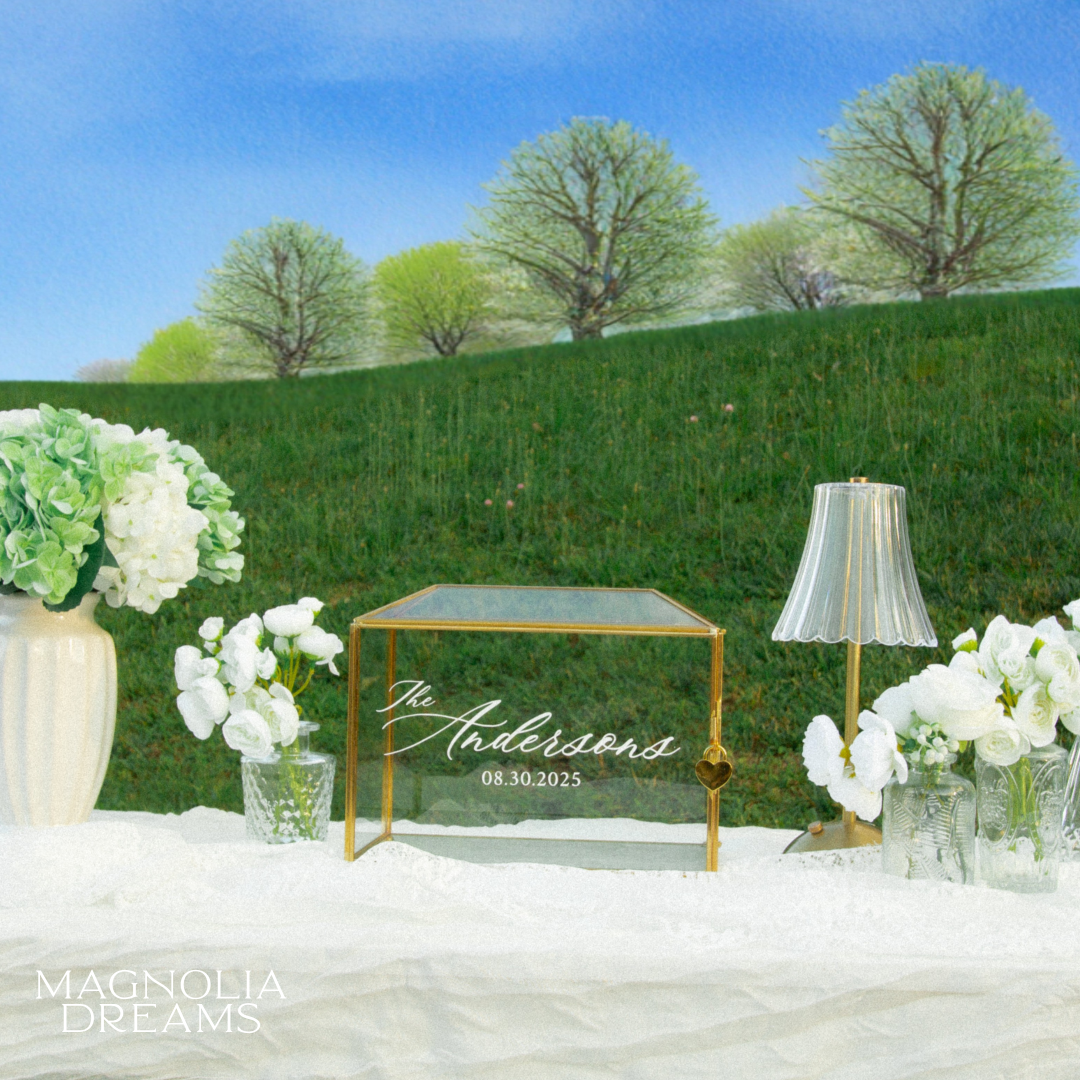 Personalized Wedding Card Box