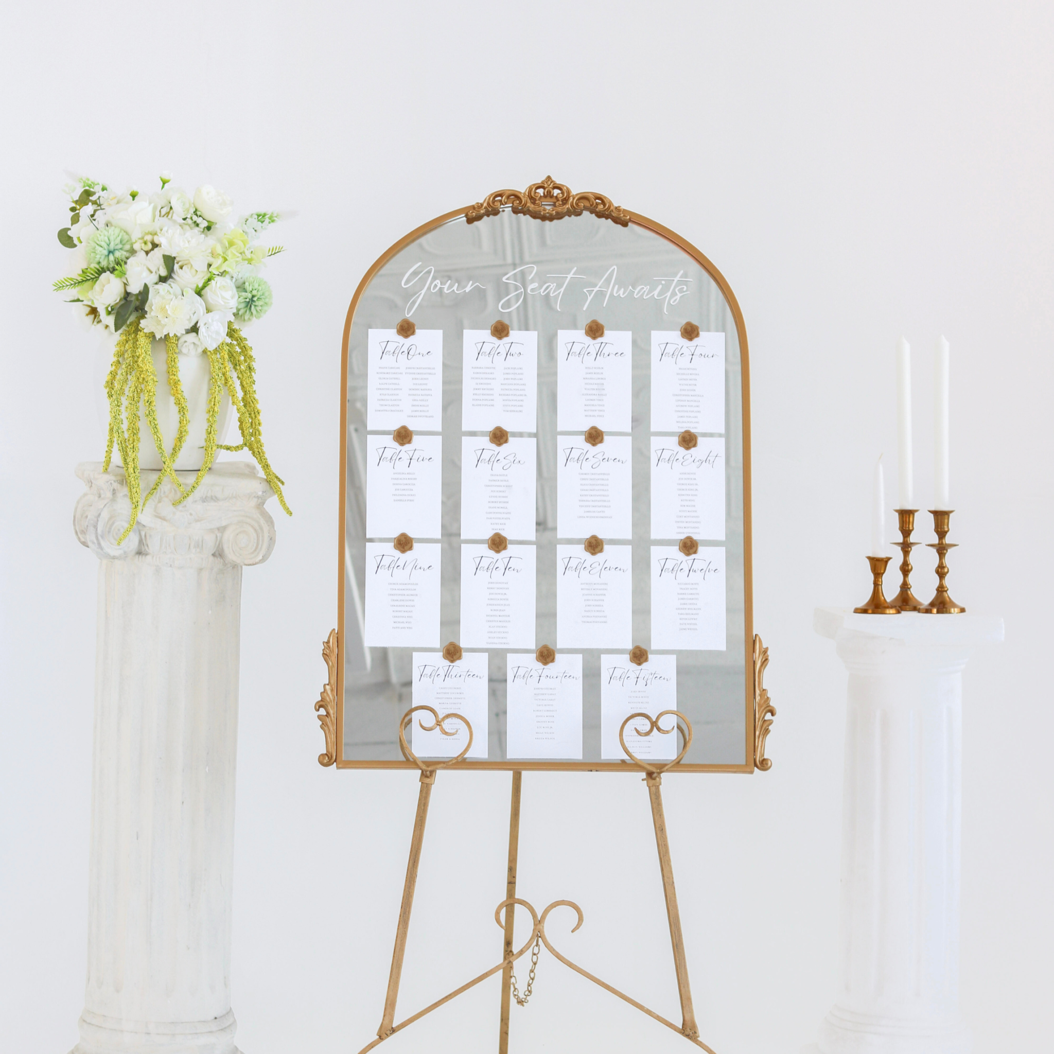 Seating Chart for Wedding | Wedding Seating Chart Ideas | Wedding Mirror