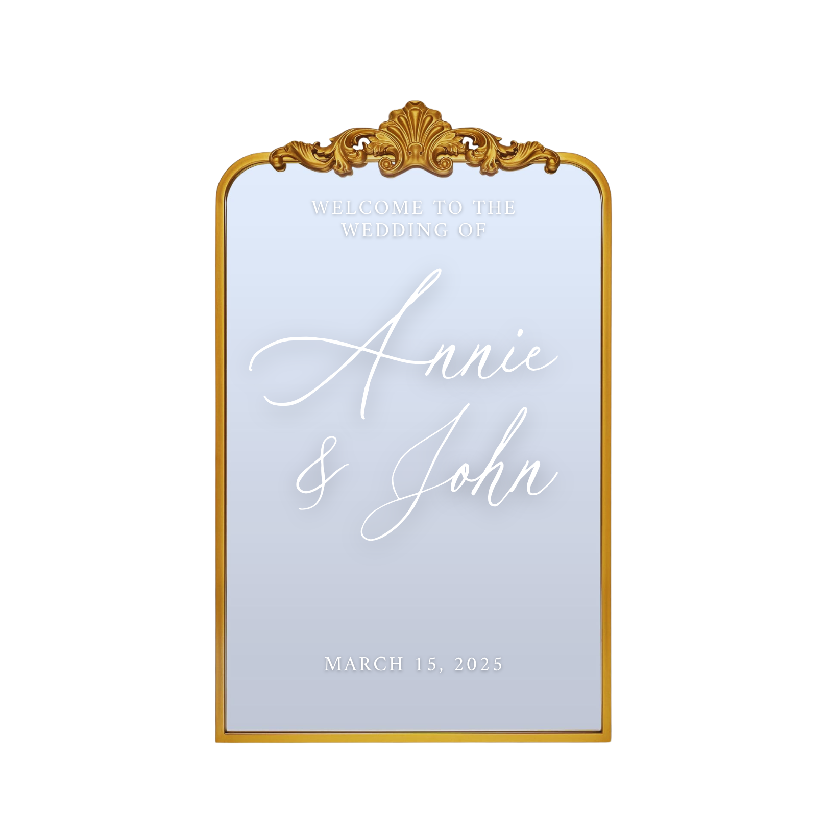 Gold Vintage Wedding Mirror